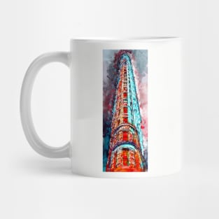 Watercolor Flatiron Mug